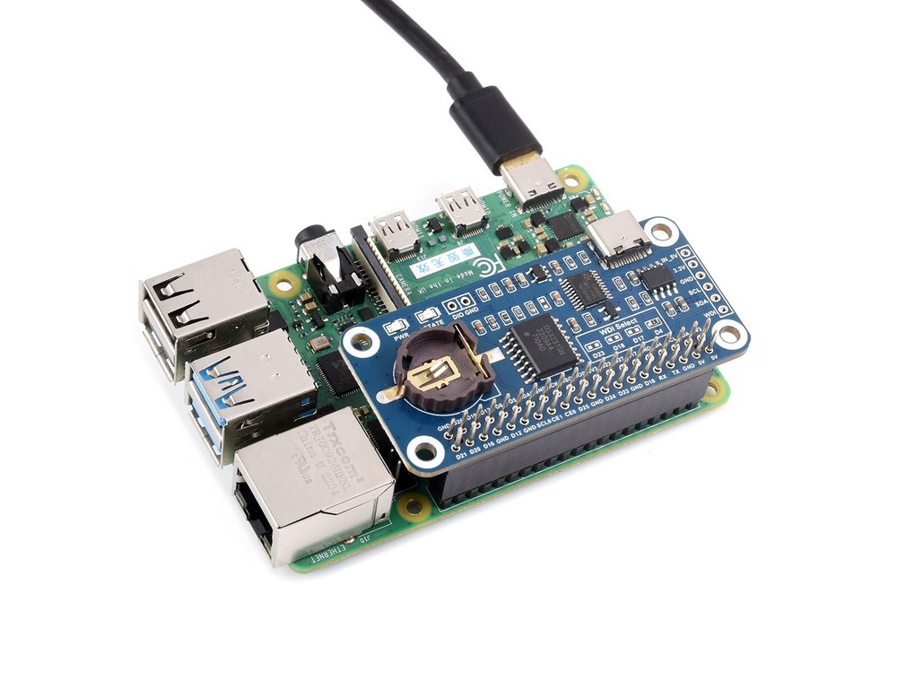 Waveshare RTC WatchDog HAT (B) For Raspberry Pi Onboard DS3231SN High Precision