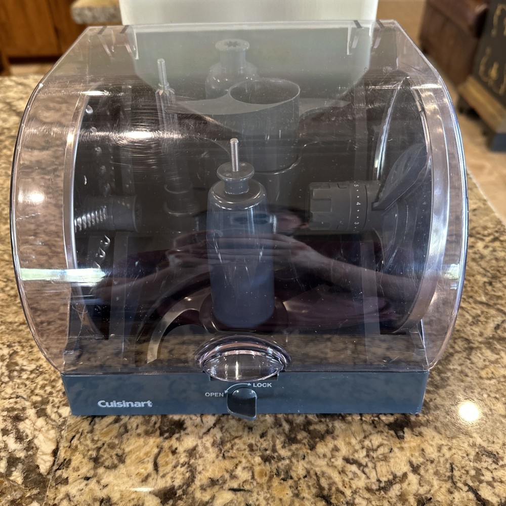 Cuisinart Food Processor FP-13SC Storage Case & Disc Blades Stem Attachments 6pc