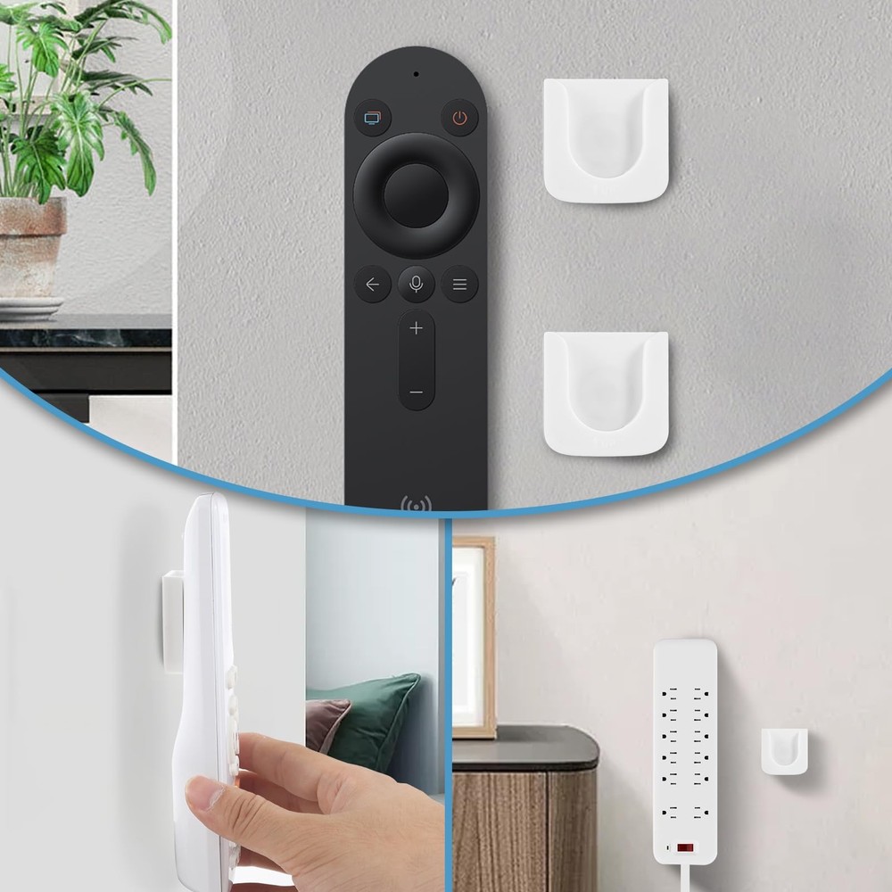 Remote Control Holder Wall Mount 5 Pack Magnetic Control Organizer Containers...