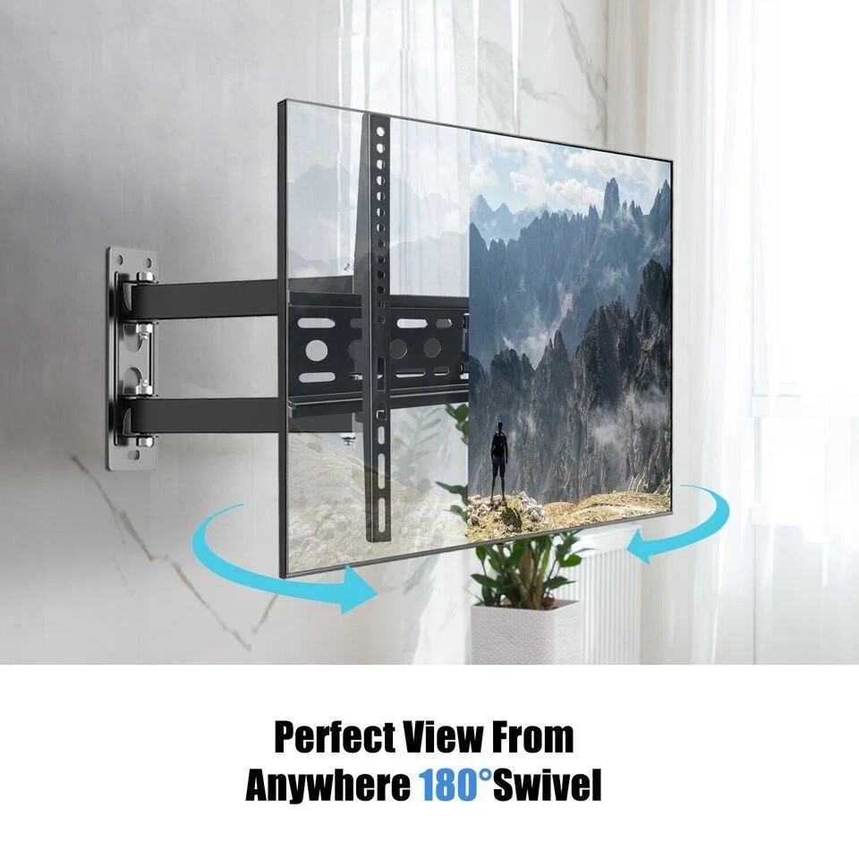 FULL MOTION LCD LED TV WALL MOUNT BRACKET SWIVEL TILT 26 32 40 42 43 47 50 55