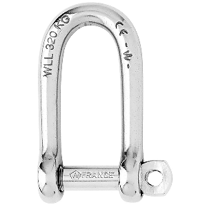Wichard 01214 Self-Locking Long D Shackle - Diameter 8mm - 5/16"