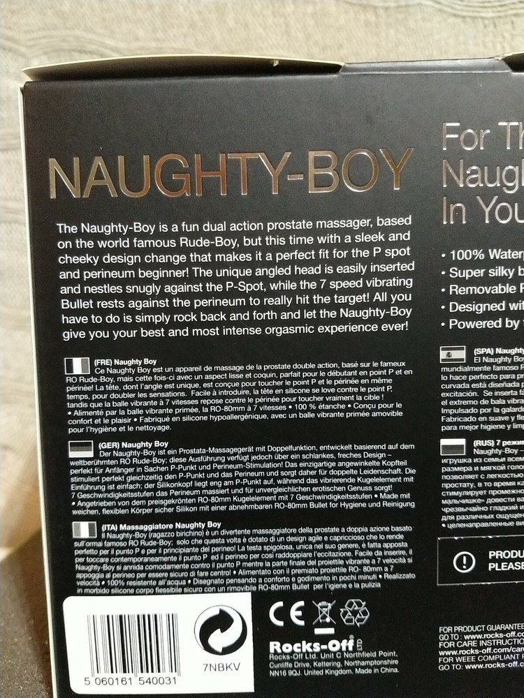 Rocks Off Naughty Boy stimulator massager (u)