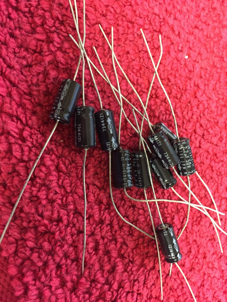 2.2mfd 50v CAPACITORS 10 PIECES