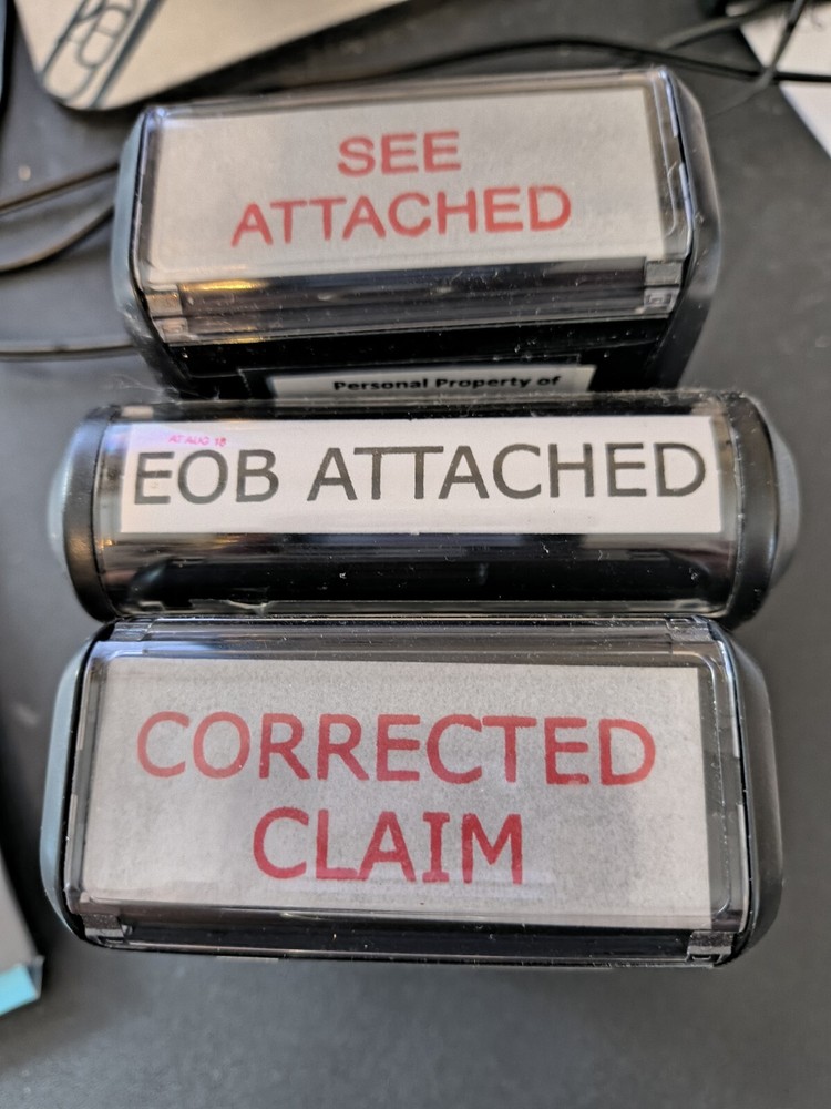 3 Self Inking Stamps For Medical Billing