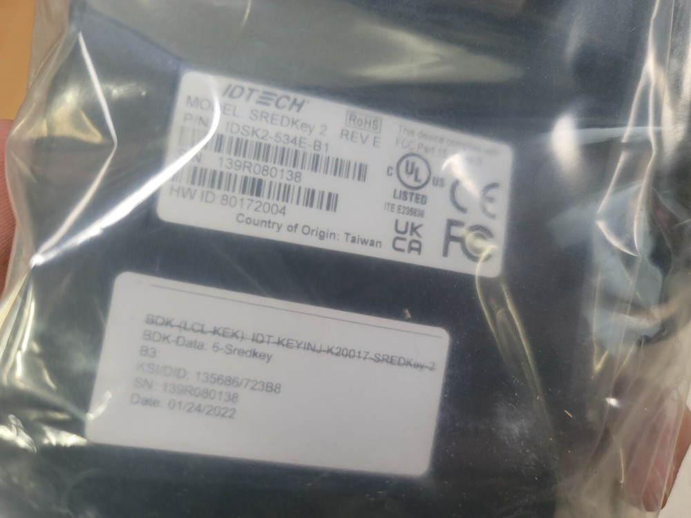 SRedkey 2 With MSR, USB KB Enhanced Format (IDSK2-534E) NOB