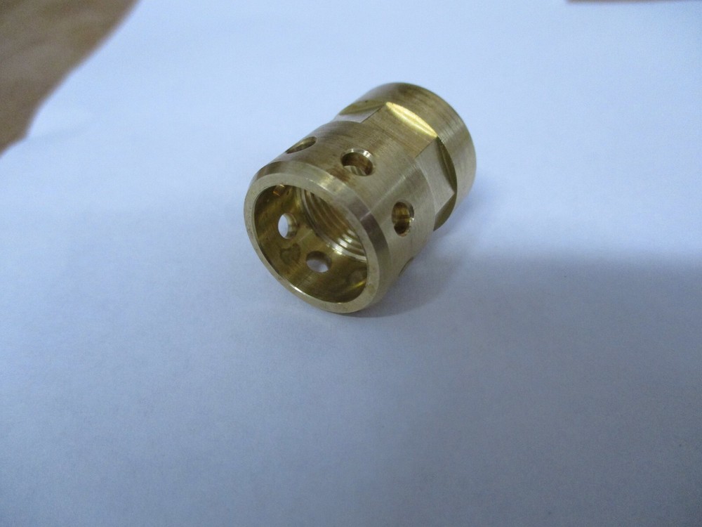 Micro Muzzle Brake LongShot MINI-BRAKE for M13.5x1 LH TPI Solid BRASS Left Hand