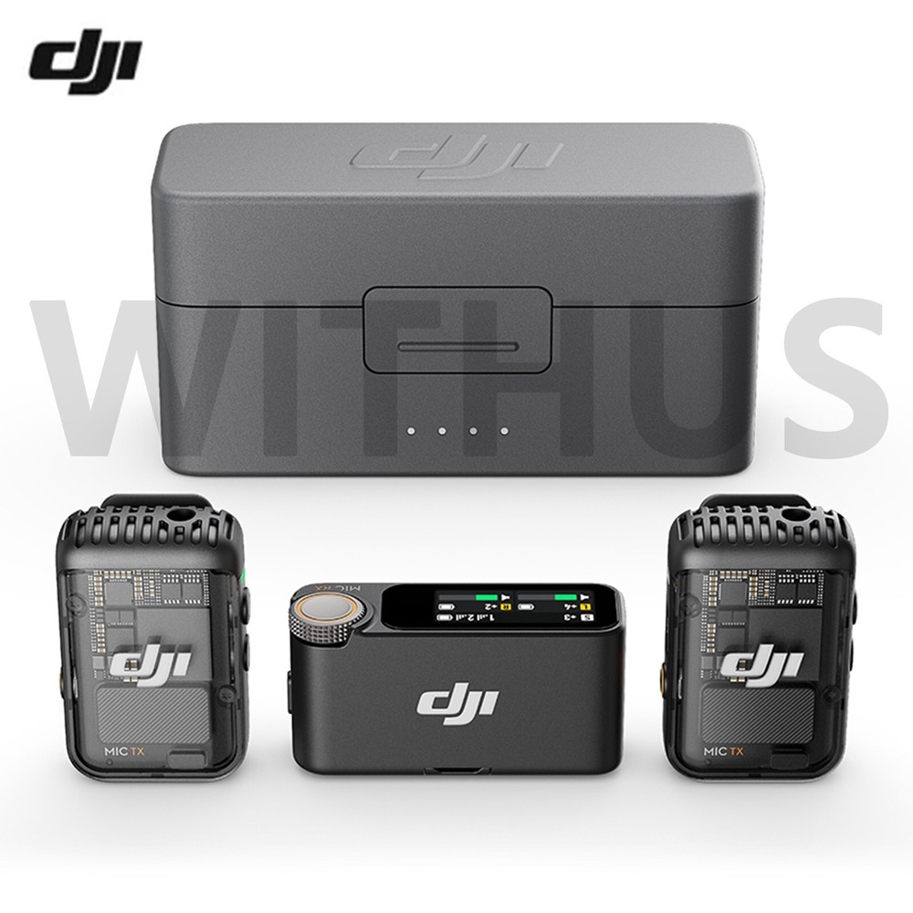 DJI Mic 2 (2TX+1RX+Charging Case) Wireless Lavalier Microphone Full Set - Fedex