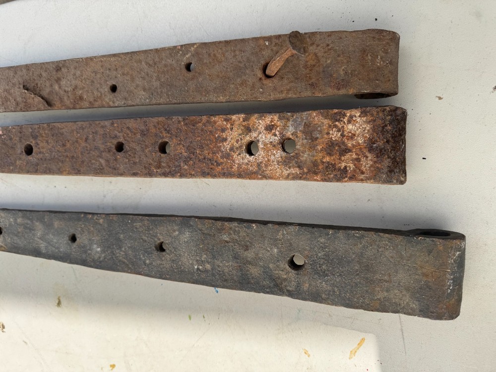 antique strap hinges hand made 1800's