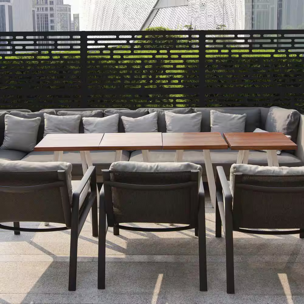 3 Ft. X 6 Ft. Optic Black Polypropylene Decorative Screen Panel