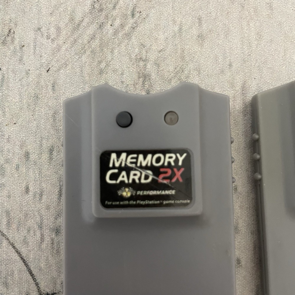 2 Playstation Memory Card PS1 2X Performance