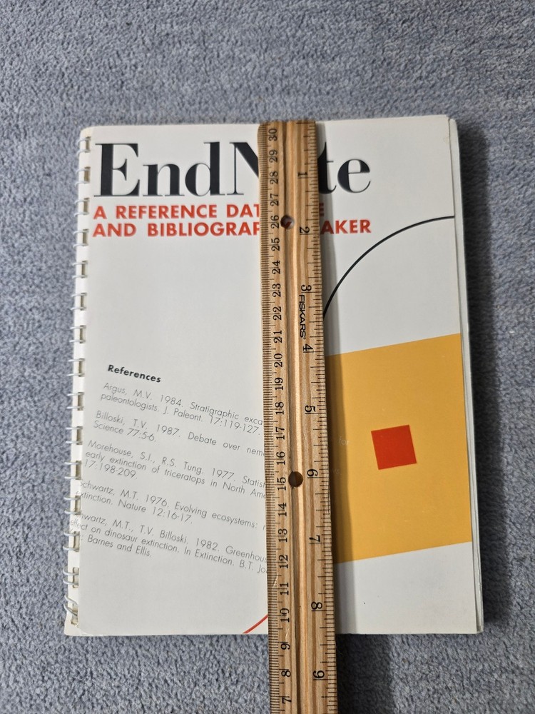 EndNote Reference Database and Bibliography Maker 1988 ● Book Only