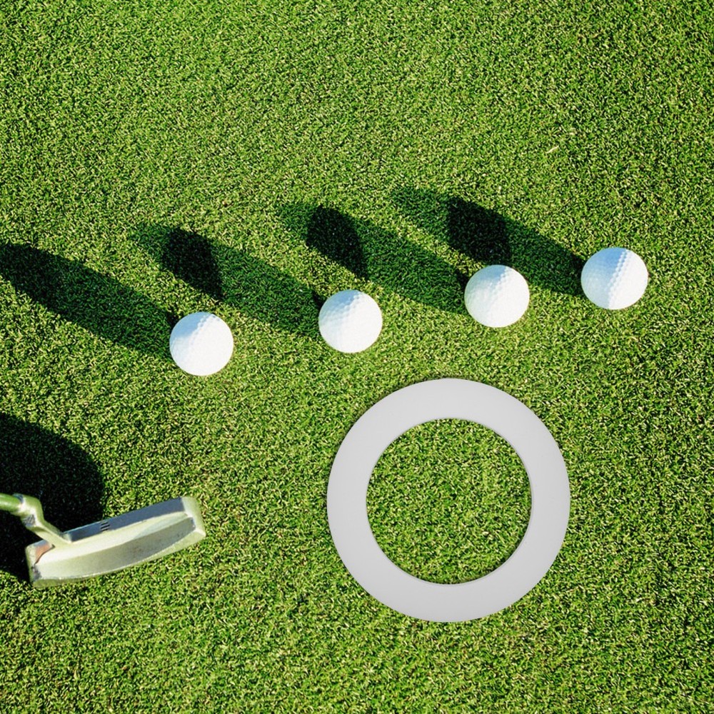 2 Pcs Golf Putting Ring Training Aid for Putter Aids Accuracy Trainer