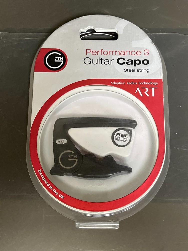 G7th Performance 3 6 String Black Guitar Capo - Groundbreaking Tension Control &