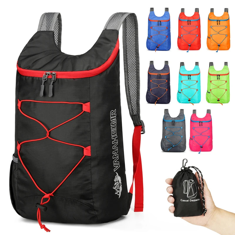 Sports Backpack Foldable Small Lightweight Waterproof Portable Multifunctional