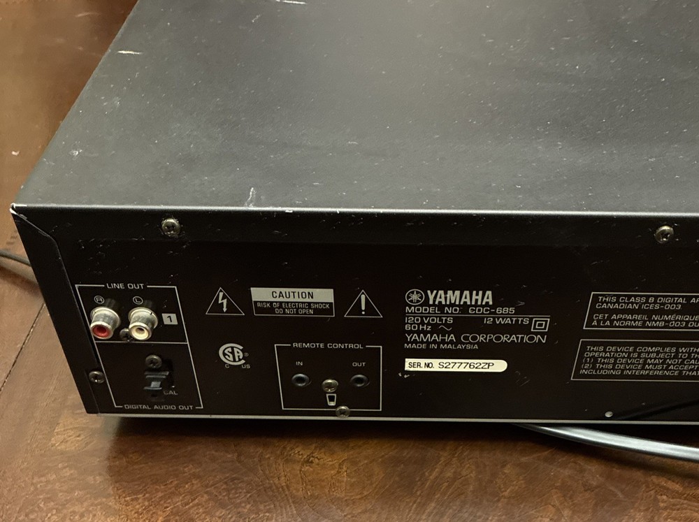 Yamaha CDC-685 CD Changer - Tested