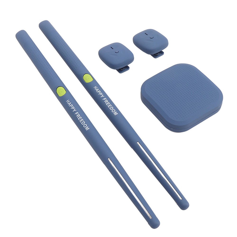 (Blue)Virtual Drum Kit Virtual Reality Drum Set Portable Electronic Drum FG