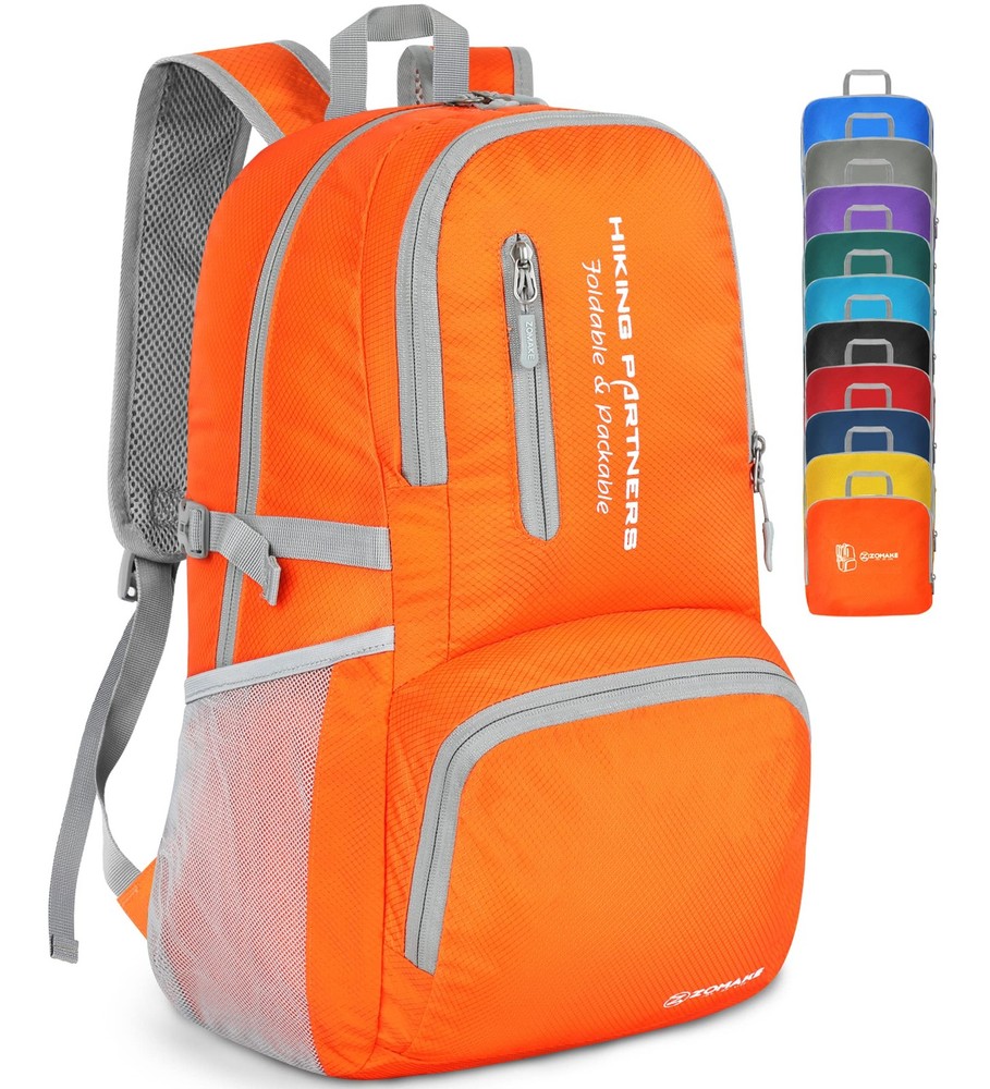 Lightweight Packable Backpack, 35L Light Foldable Hiking Backpacks Water Resi...