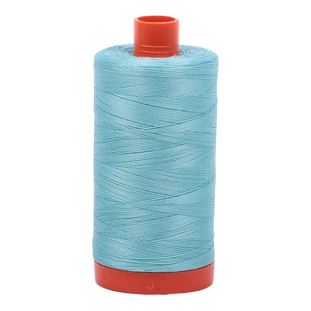1422yd-Light Mako Cotton Thread Solid 50wt 1422yds Light Turquoise