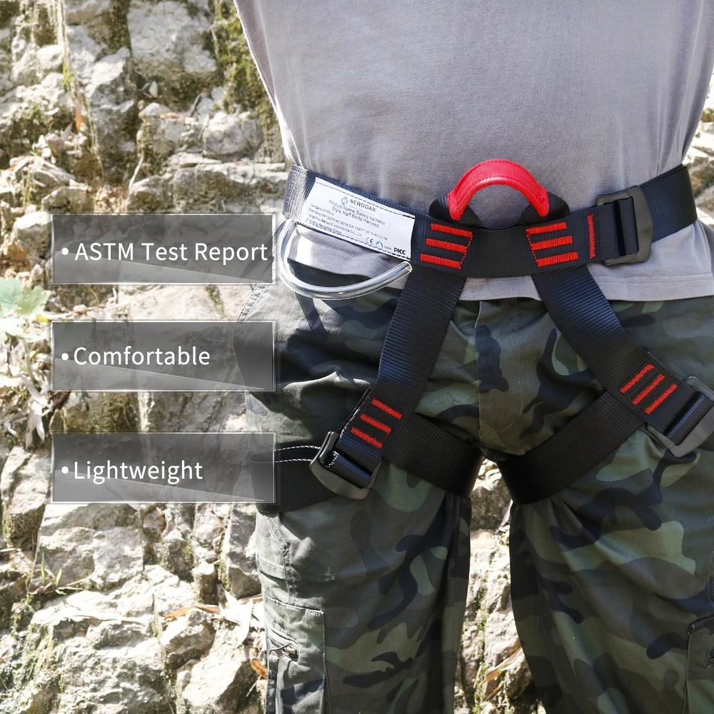 Adjustable Thickness Climbing Harness,CE Certification Wider Half Body Harness