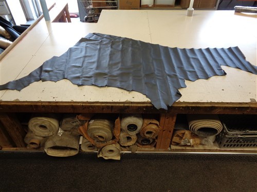 LEATHER HIDE BLACK 81" X 38 3/4"