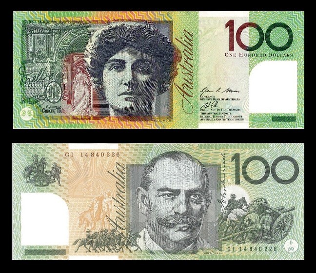 Australia 2014 P-61e 100 Dollar Polymer UNC