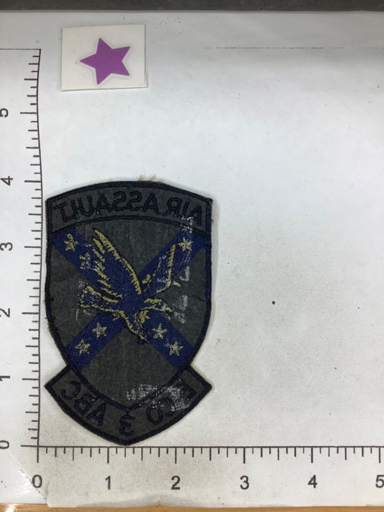 VINTAGE GERMAN MADE E CO. 3 ABC AIR ASSAULT SQD PATCH