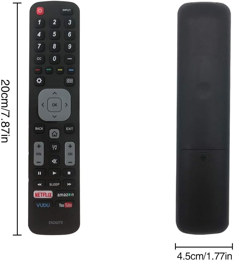 New Replacement Sharp TV Remote Control EN2A27S Compatible with Black, Grey