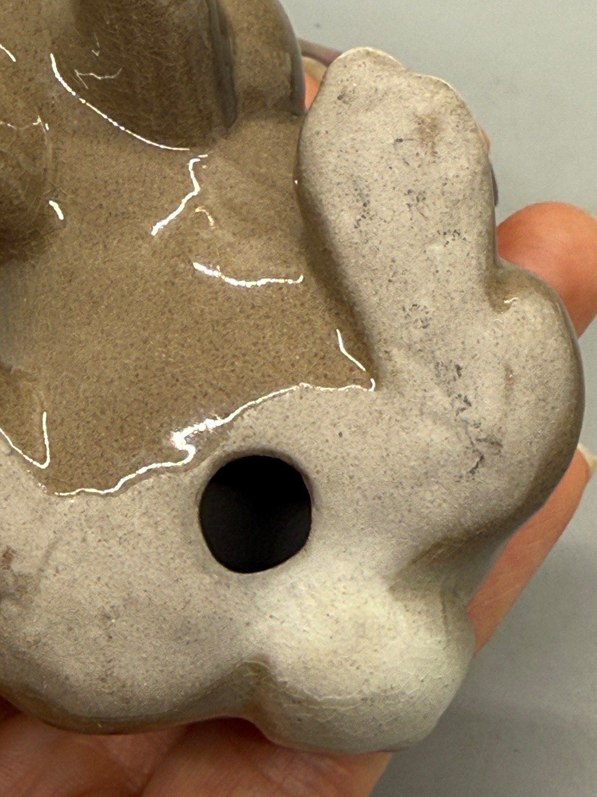 Vintage Hagen Renaker Glossy Brown Molly Rabbit