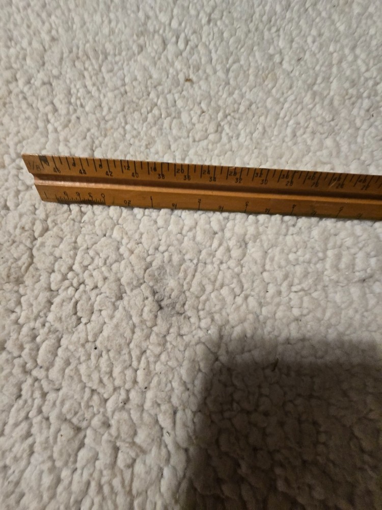 Vintage Post Boxwood 3-Sided Ruler #1301 - Engineering, Drafting ENGINE DIVIDED