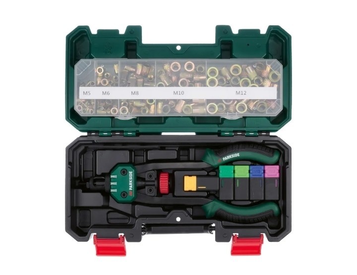 Parkside Rivet Nut Tool with Accessories