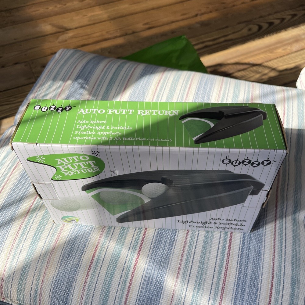 Buzzy Auto Putt Return Device NEW Lightweight Practice Golf Putting
