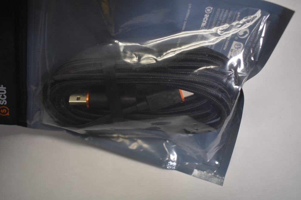 SCUF Braided USB-C Cable - Black 10' USB Type C Charging Cable OEM