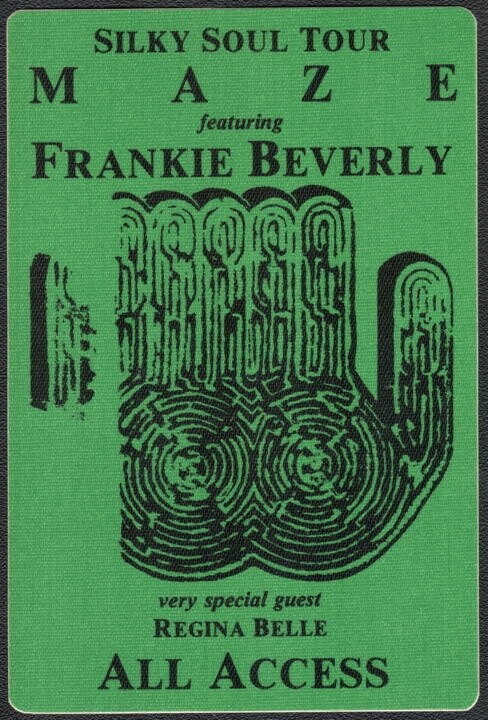 Maze Backstage Pass - 1989 Cloth Pass - Frankie Beverly