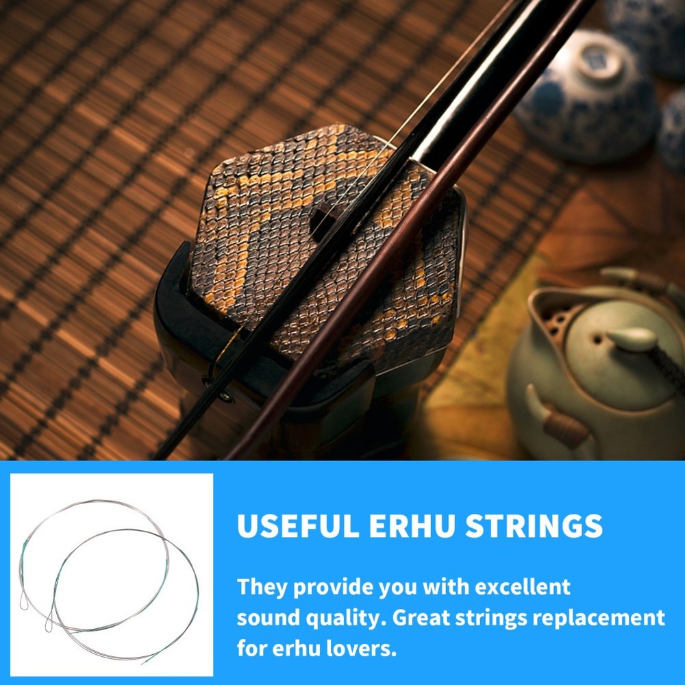 2 Pcs Practical Erhu Strings Changing Kit Accessories Durable Parts
