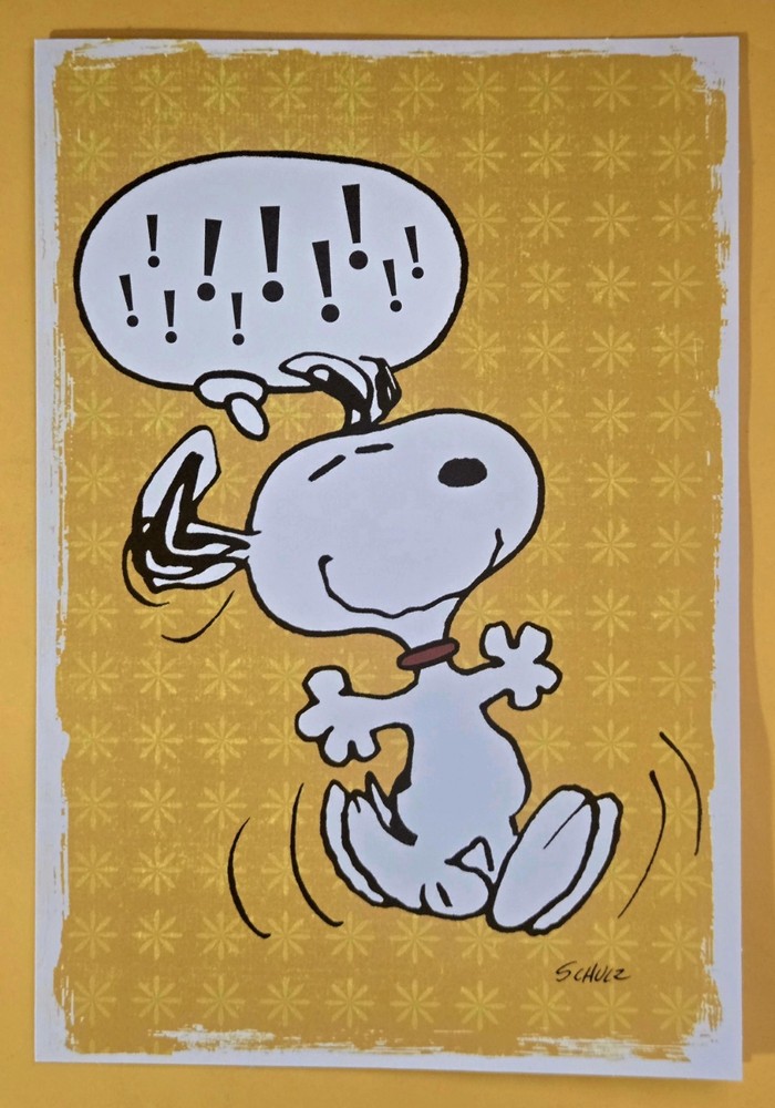 Peanuts "Snoopy" Greeting Card (+ Envelope 4.5x6.5").