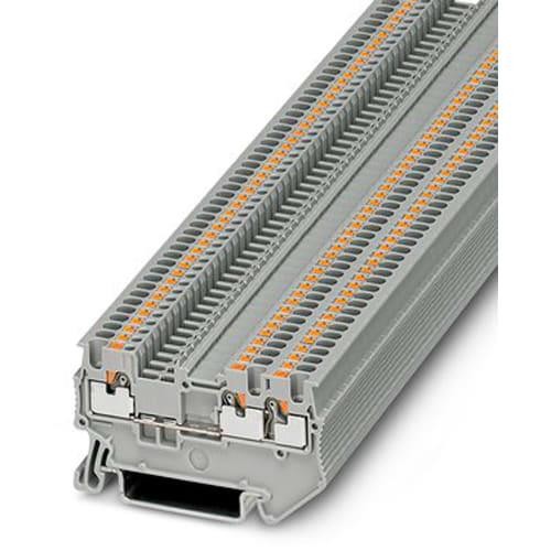 2pc Phoenix Contact 3208155 CONN TERM BLK FEED THRU 14-26AWG