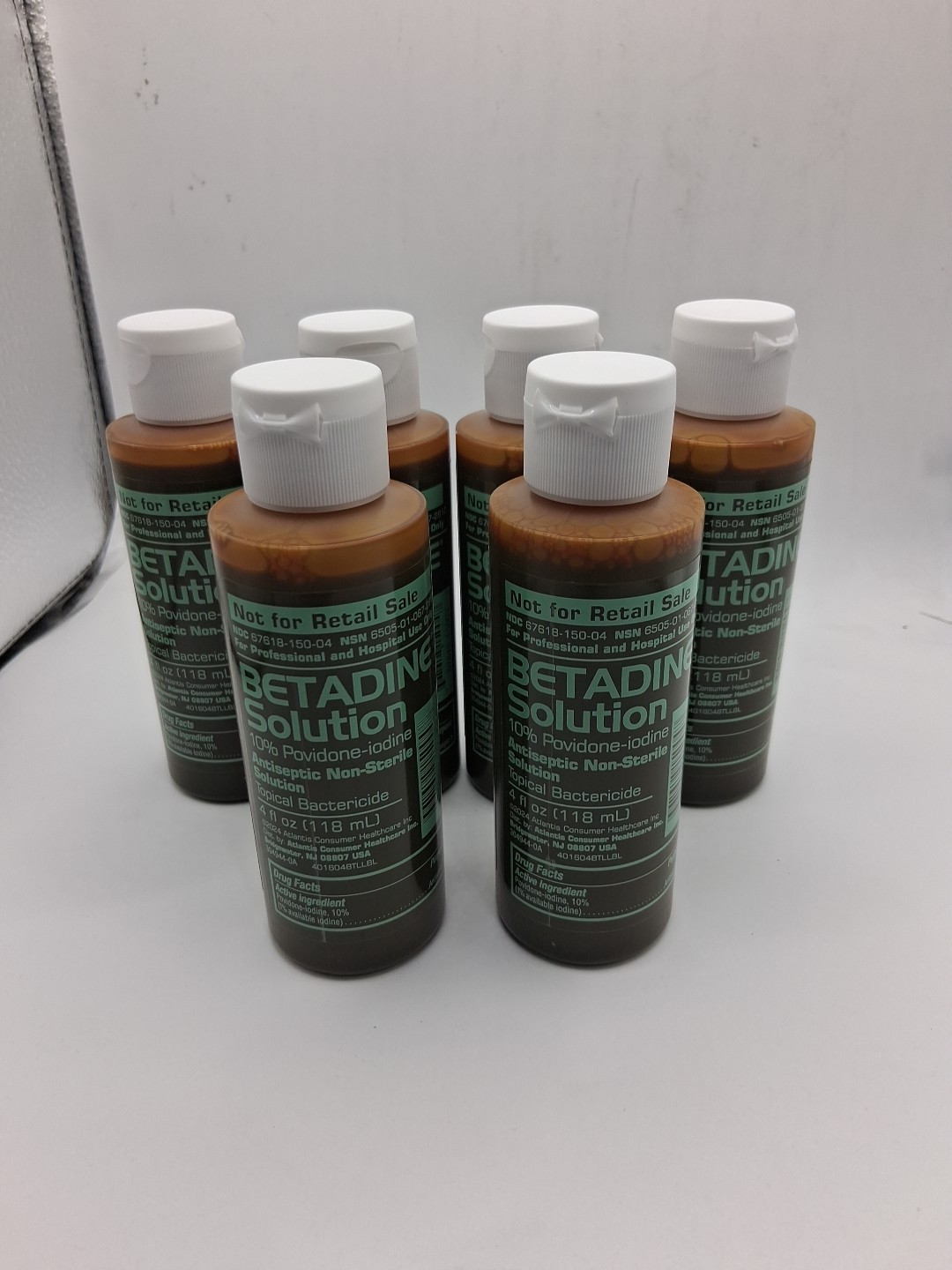 6x Betadine Solution 4 Fl. Oz. Ea. (lot of 6) Exp:10/26