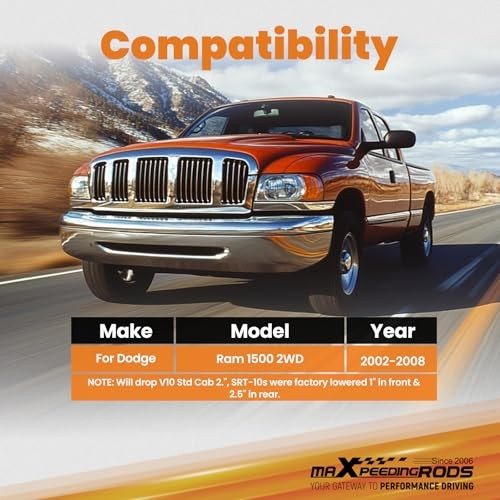maXpeedingrods 3” Front Lowering Spring for Dodge Ram 1500 2002-2008 3" Front