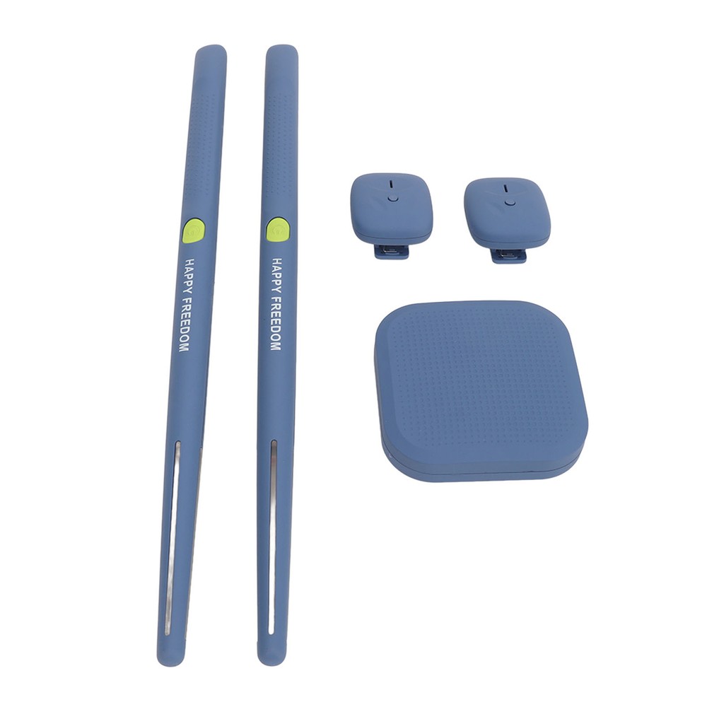 (Blue)Virtual Drum Kit Virtual Reality Drum Set Portable Electronic Drum FG