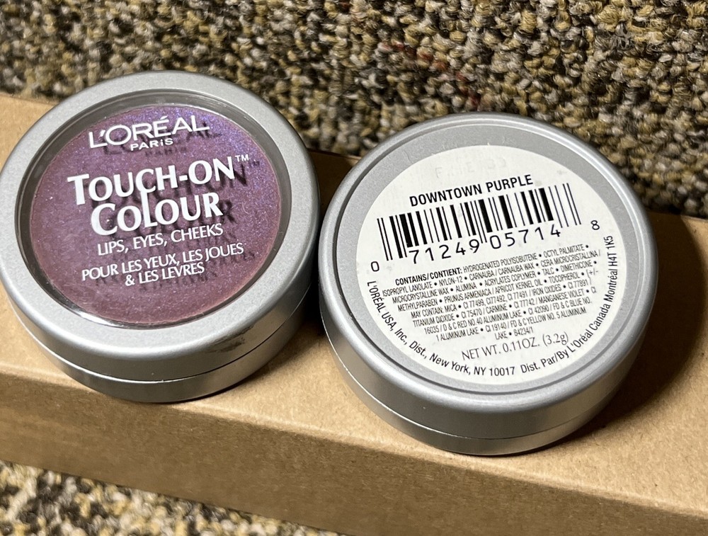 ( 2 ) L'Oreal Touch-On Colour For Lips,Eyes & Cheeks ~ Downtown Purple