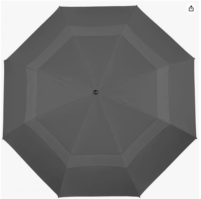 ShedRain WindPro Auto Open Close Compact Windproof Umbrella Vented Teflon Canopy