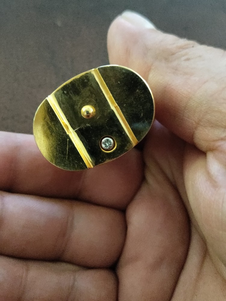 Wallace Silversmiths Goldplated Mini Garriage Clock