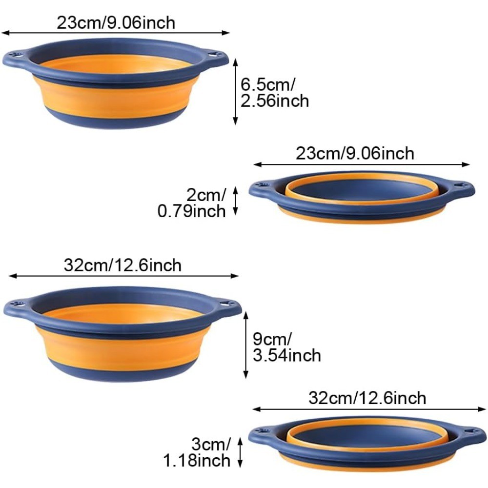 Collapsible Wash Basin Round Folding Portable Sink Tub for Laundry Cleaning