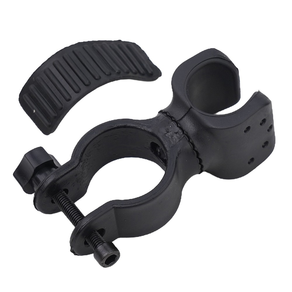 Flashlight Holder TPR+plastic Rotation Black Expandable High Quality