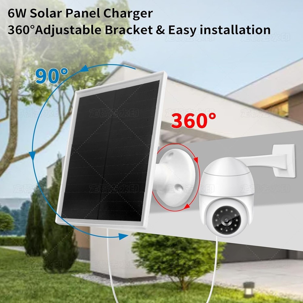 6W Solar Panel Charger, Solar Panel with Micro USB & USB-C Port for DC 5V Out...
