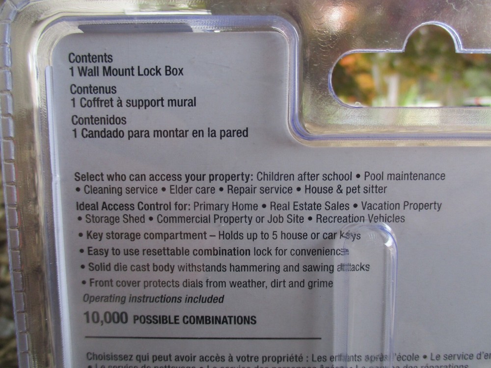 Master Lock Safe Space wall mount lock Box 5401D