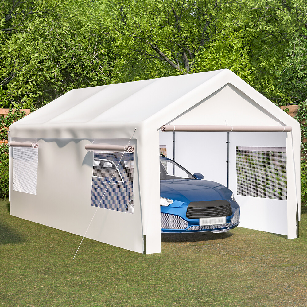 13x20Ft Carport Heavy Duty Portable Carport Canopy Garage for Car, Truck, SUV