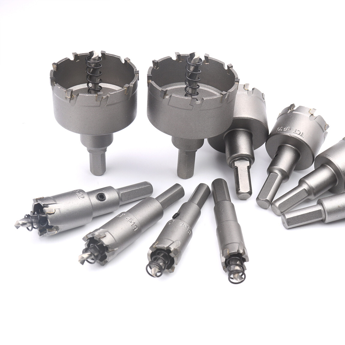 12 Sizes Hole Saw Drill Bit Kit - Stainless Steel for Wood & Meta