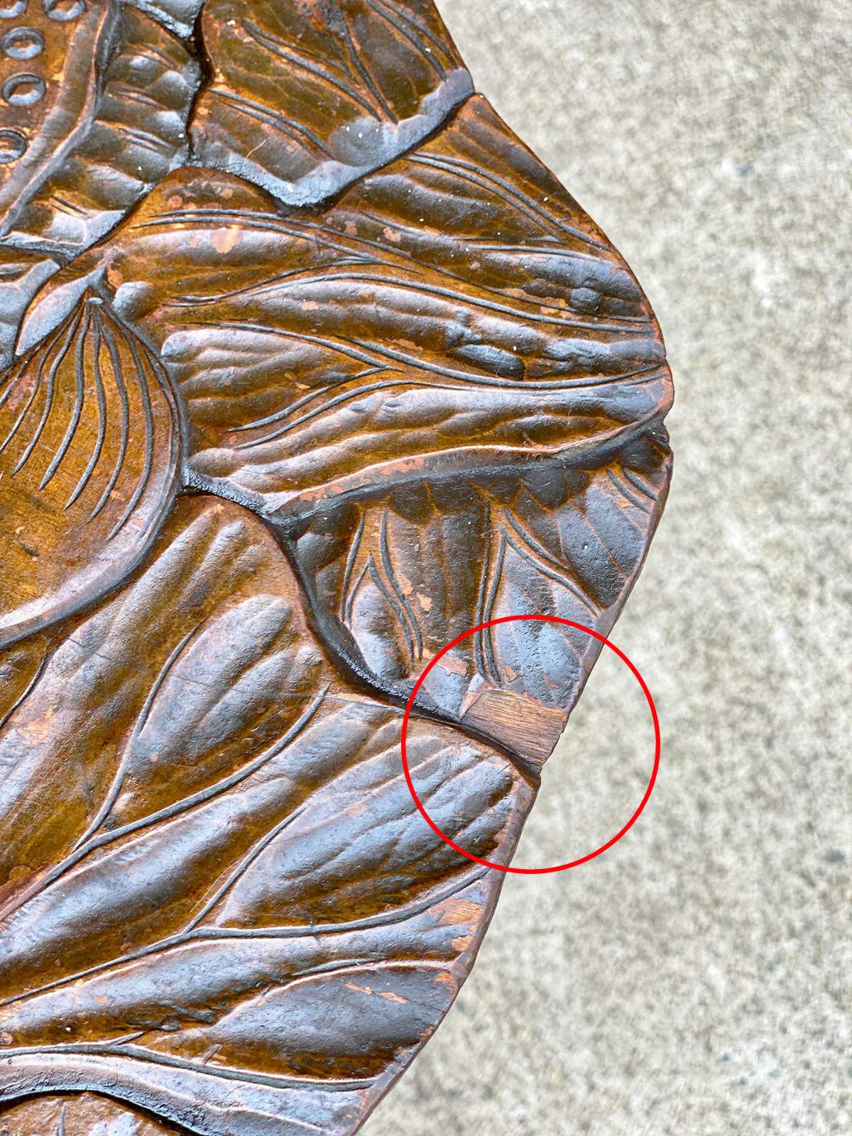 Antique Liberty & Co Art Nouveau Carved Floral Motif Plant Stand Table