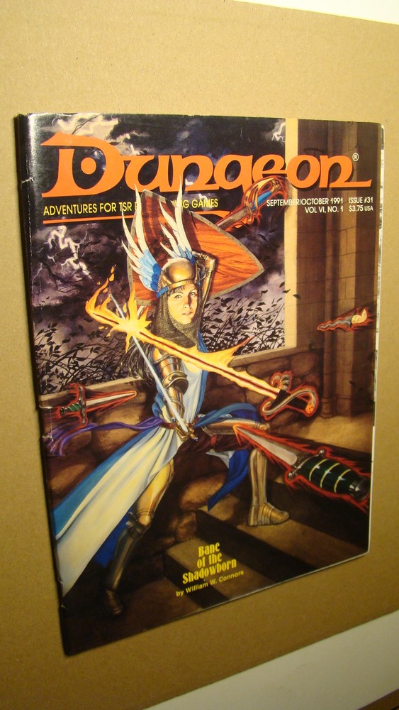 DUNGEON MAGAZINE 31 *SOLID* DUNGEONS DRAGONS 5 MODULES SEE PICS